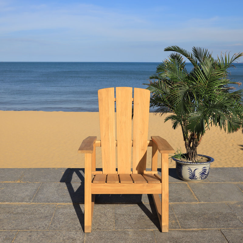 Bayou Breeze Ashlynn San Juan Solid Wood Adirondack Chair Wayfair